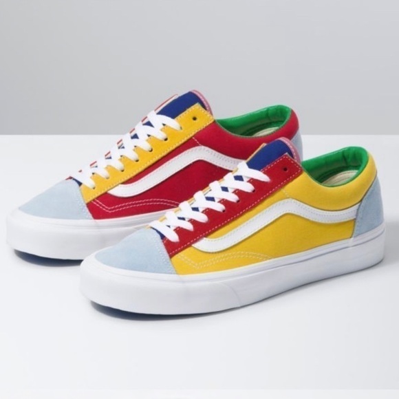 Vans Style‎ 36 Sunshine Multicolor Suede/Canvas Sneakers Size 6.5 Women - Picture 2 of 9